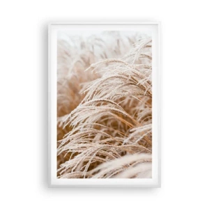 Affiche dans un cadre blanc - Poster - Prosternez-vous devant le soleil d'automne - 61x91 cm