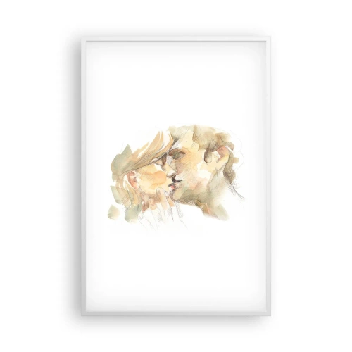 Affiche dans un cadre blanc - Poster - A moitié trouvé ? - 61x91 cm