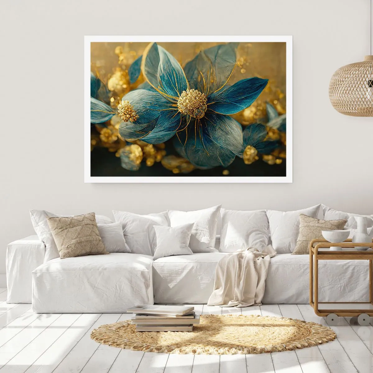 Affiche - Poster - Fleurir avec de l'or - 91x61 cm