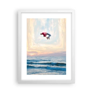 Affiche dans un cadre blanc - Poster - Vers une autre dimension - 30x40 cm