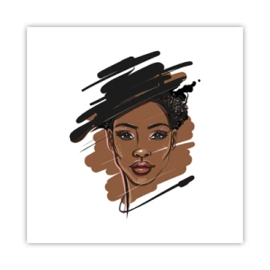Affiche - Poster - Doux comme le chocolat - 50x50 cm