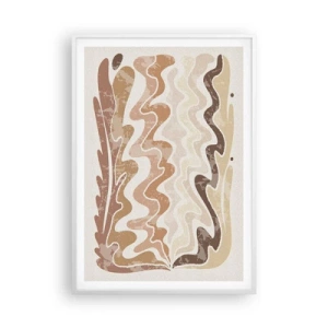 Affiche dans un cadre blanc - Poster - Bonne énergie – bonnes émotions - 70x100 cm