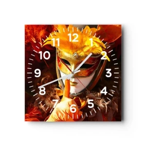 Horloge murale - Pendule murale - Le secret est une partie du jeu - 40x40 cm