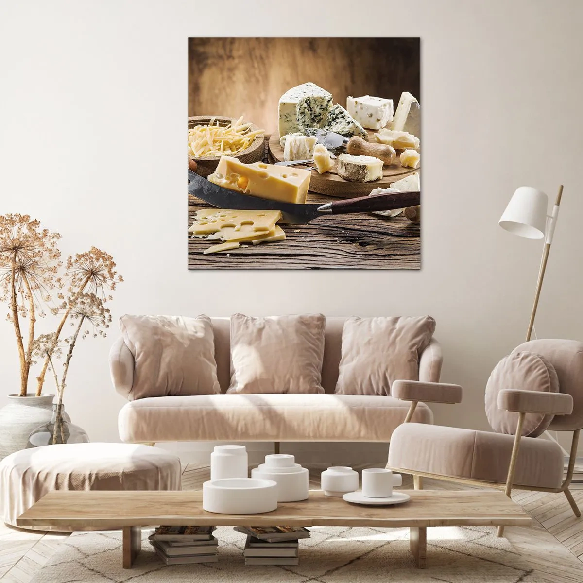 Impression sur toile - Image sur toile - Sourire au fromage - 60x60 cm