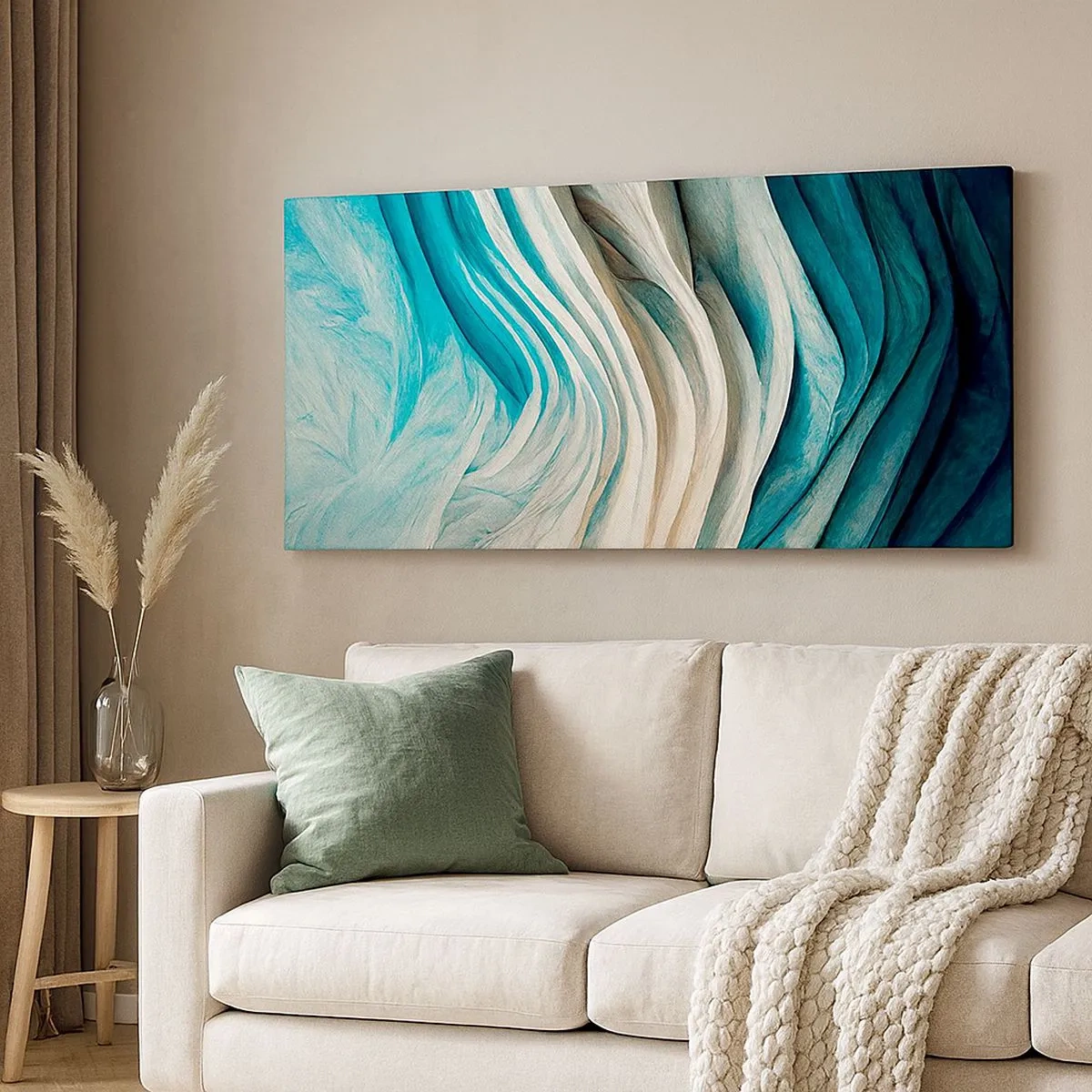 Impression sur toile - Image sur toile - Insatiabilité bleue - 100x40 cm
