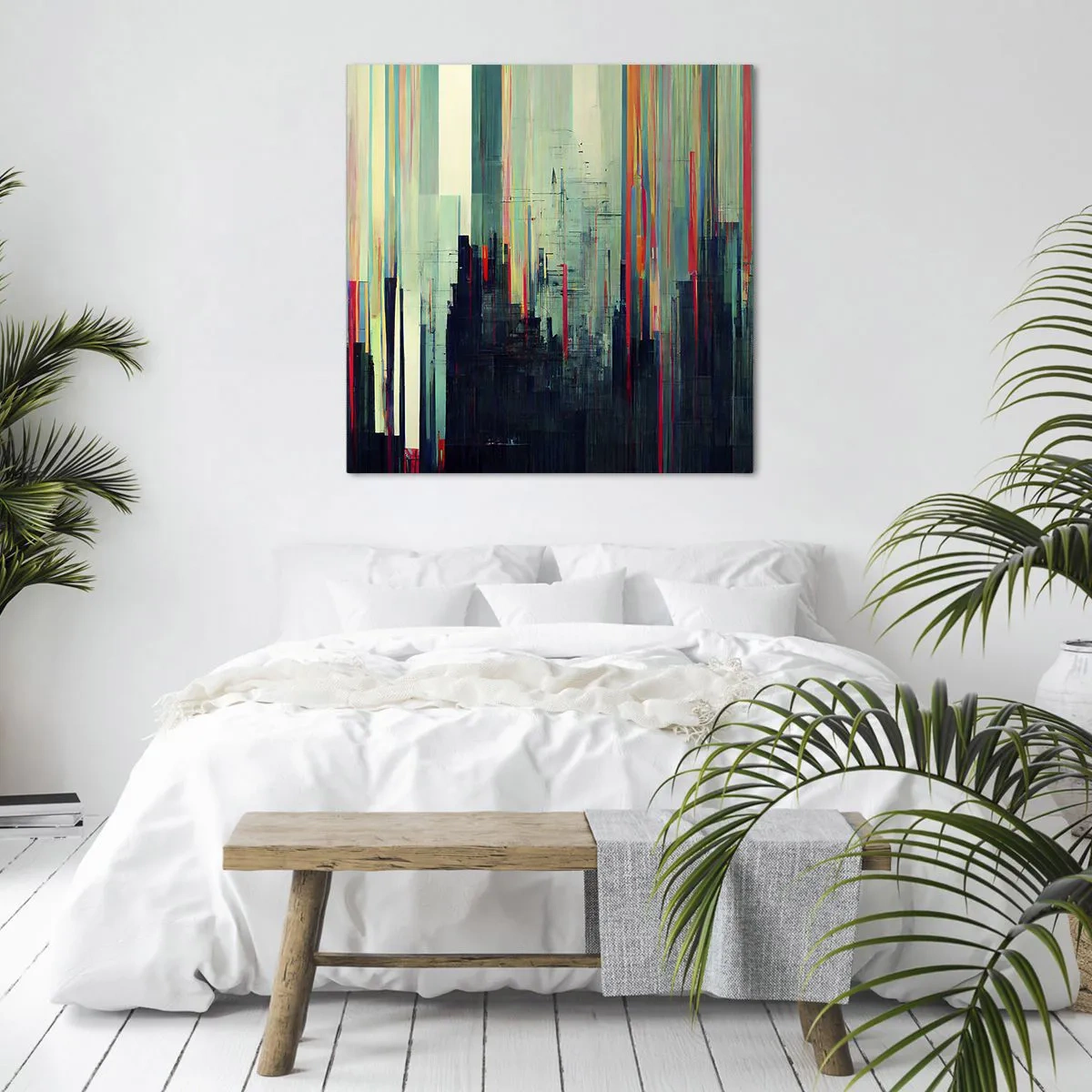 Impression sur toile - Image sur toile - Ville futuriste - 30x30 cm