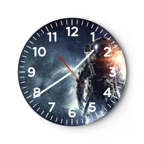 Horloge murale - Pendule murale - Aventure spatiale - 30x30 cm