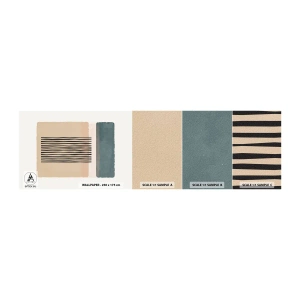 Échantillon De Papier Peint Standard Eco - Tout est en ordre - Abstraction, Graphique, Minimalisme - 100x30 cm