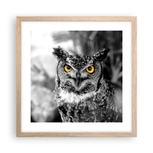 Affiche dans un chêne clair - Poster - Rien ne se cachera - 40x40 cm