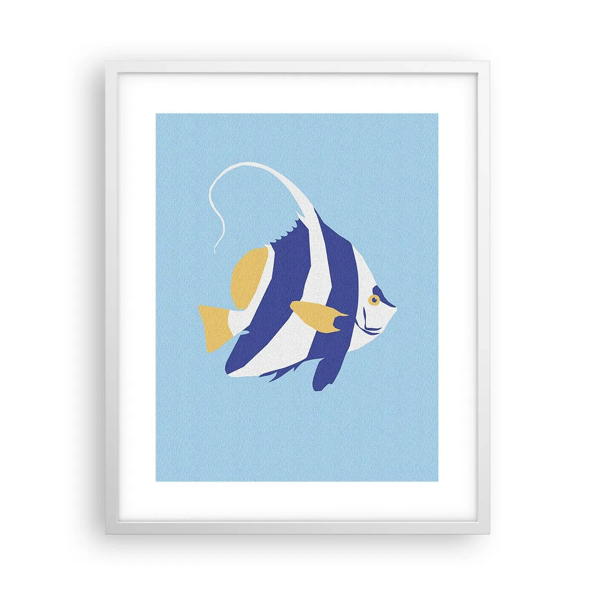 Affiche dans un cadre blanc - Poster - Miss eaux tropicales - 40x50 cm