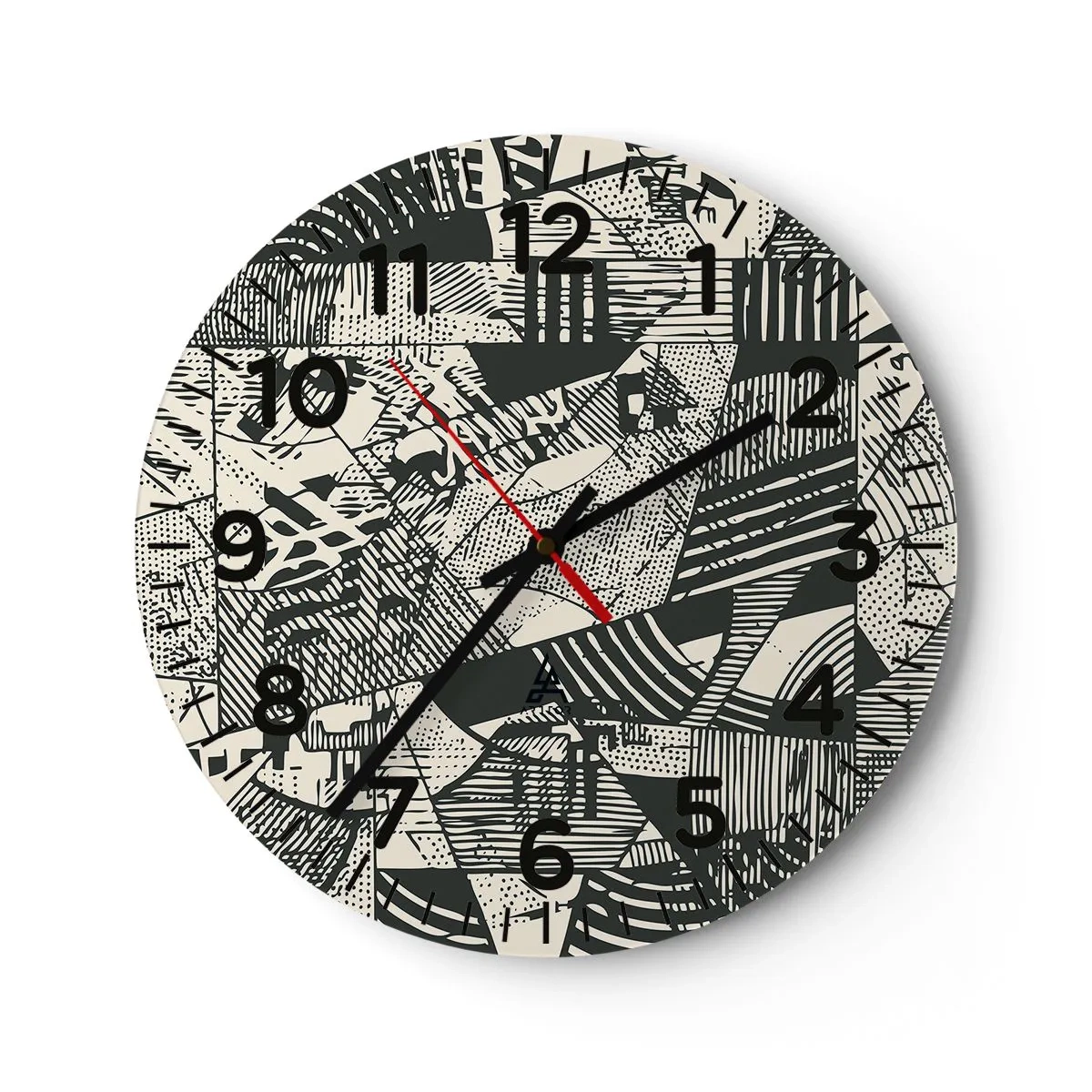 Horloge murale - Pendule murale - Dynamique du modernisme - 40x40 cm
