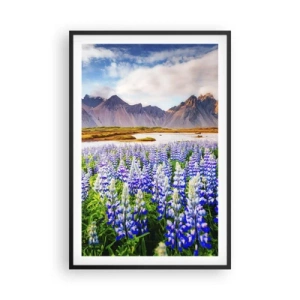 Affiche dans un cadre noir - Poster - La force et l'austérité côtoient la douceur - 61x91 cm