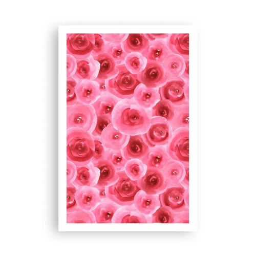 Affiche - Poster - Roses en-haut et en-bas - 61x91 cm