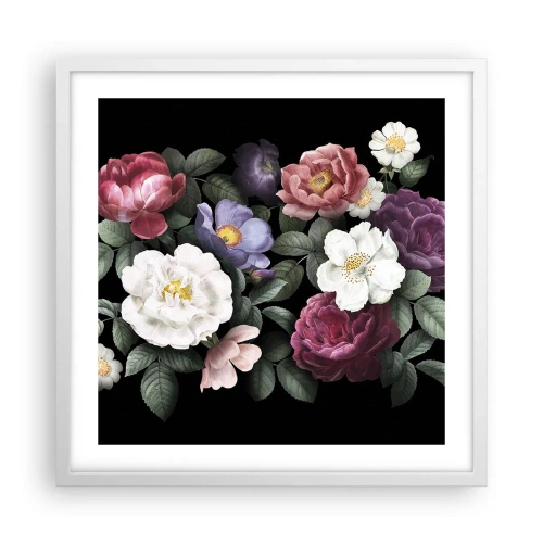 Affiche dans un cadre blanc - Poster - D'un jardin anglais - 50x50 cm