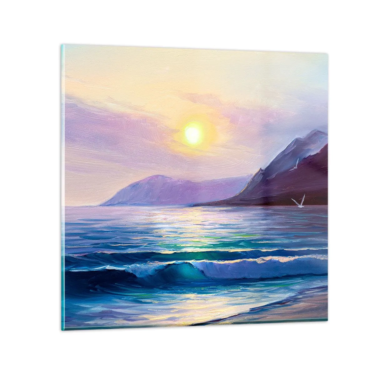 Impression sur verre - Image sur verre - Cristal d'eau et d'air - 30x30 cm