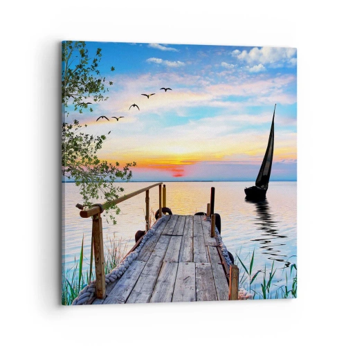 Impression sur toile - Image sur toile - Bonsoir! - 70x70 cm