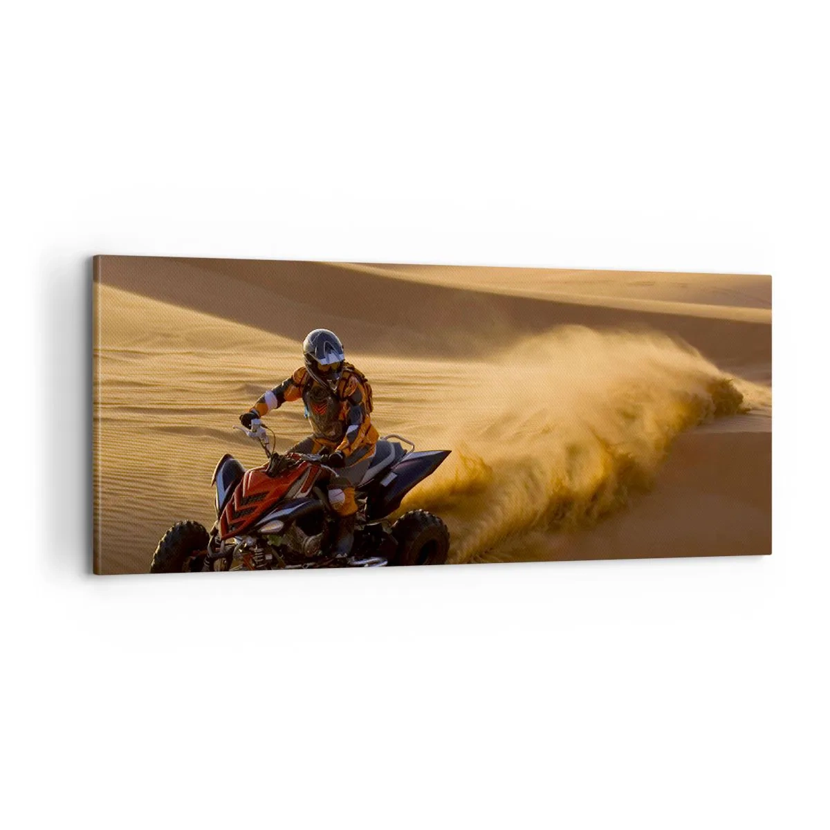 Impression sur toile - Image sur toile - Sur les vagues de sable - 100x40 cm