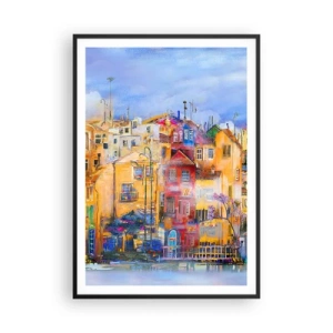 Affiche dans un cadre noir - Poster - Nous sommes ensemble - 70x100 cm