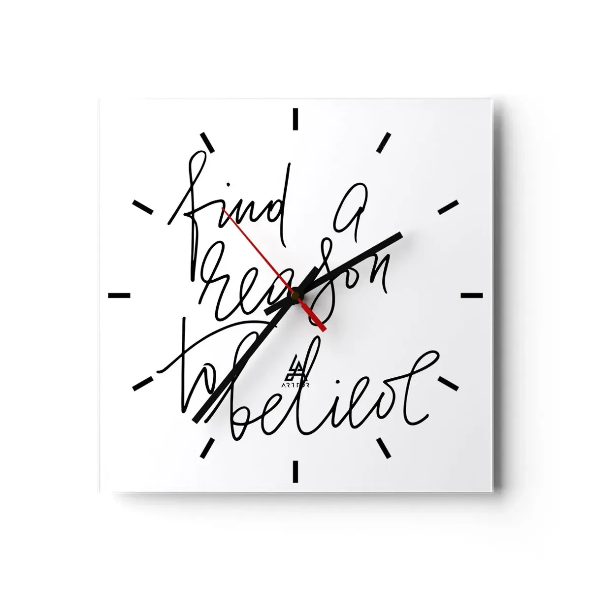 Horloge murale - Pendule murale - C'est possible - 40x40 cm