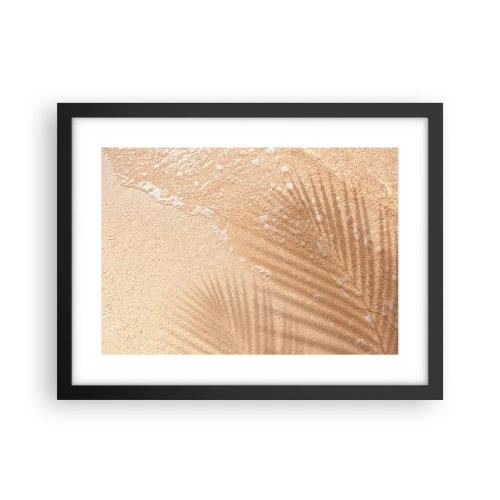 Affiche dans un cadre noir - Poster - Ombre d'un été chaud - 40x30 cm
