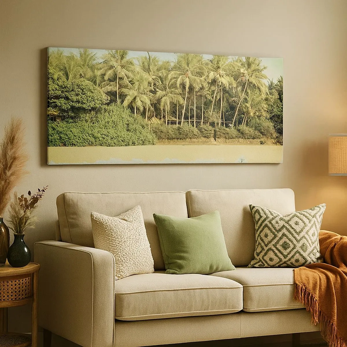 Impression sur toile - Image sur toile - Peut-être ici? - 100x40 cm