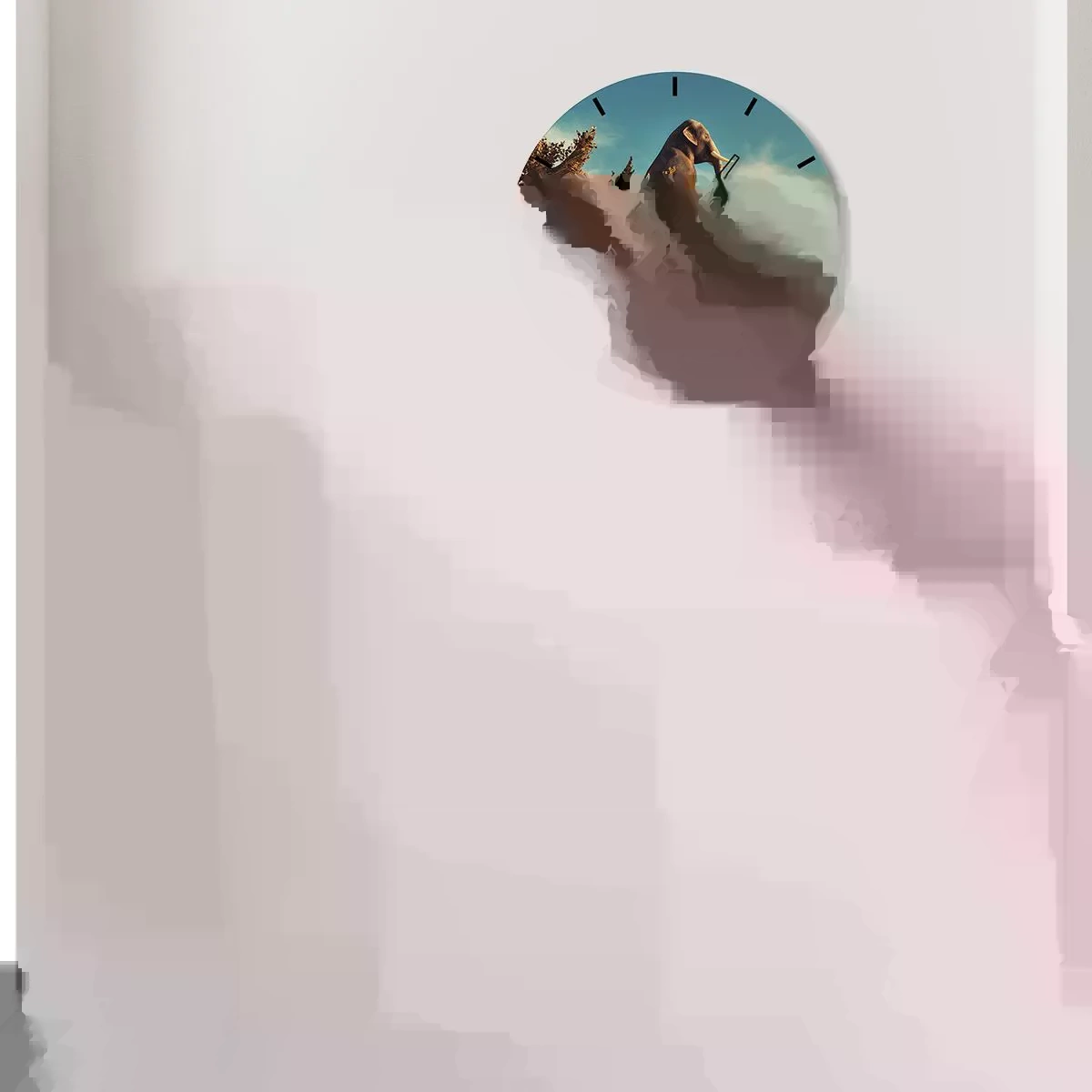 Horloge murale - Pendule murale - Nouveau point de vue - 40x40 cm