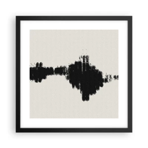 Affiche dans un cadre noir - Poster - Vibrations de l'imagination - 40x40 cm