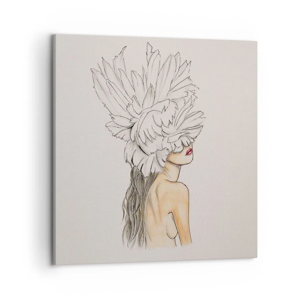 Impression sur toile - Image sur toile - Beauté couronnée - 50x50 cm