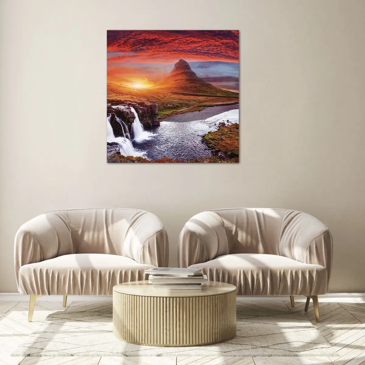 Impression sur verre - Image sur verre - Vue de la terre du milieu - 30x30 cm