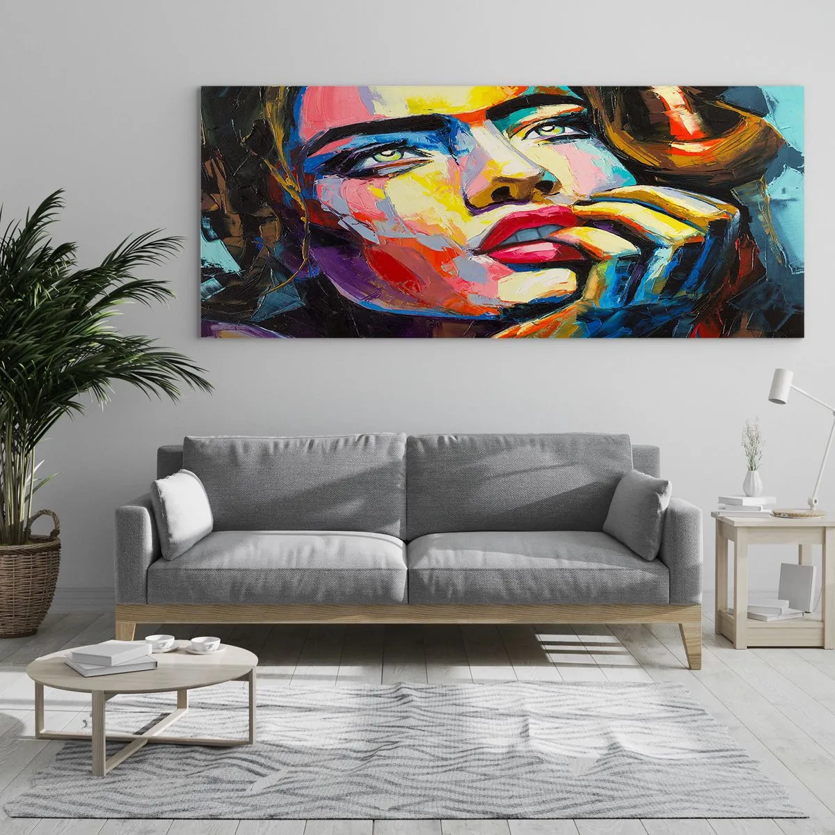 Impression sur verre - Image sur verre - Les rêves volent dans le ciel comme des oiseaux - 90x30 cm