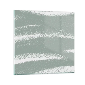 Impression sur verre - Image sur verre - Abstraction dans un climat hivernal - 70x70 cm