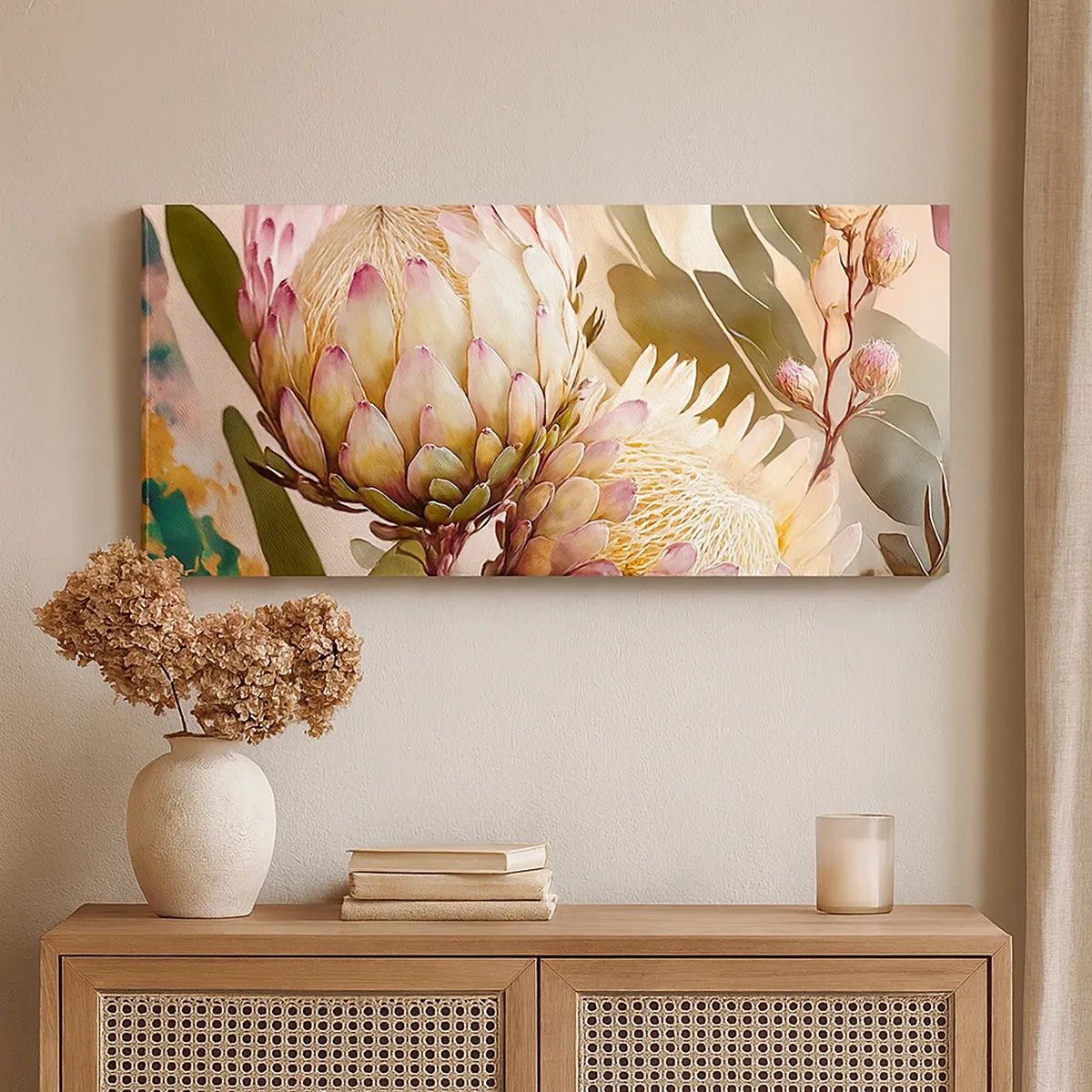 Impression sur toile - Image sur toile - Tendrement embrassé - 30x30 cm