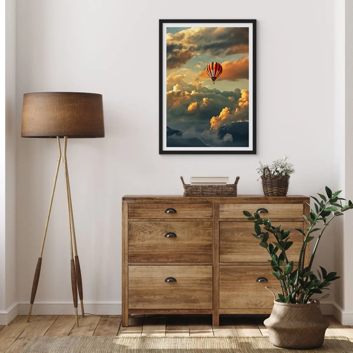 Affiche dans un cadre noir - Poster - Je vole parce que je veux - 70x100 cm