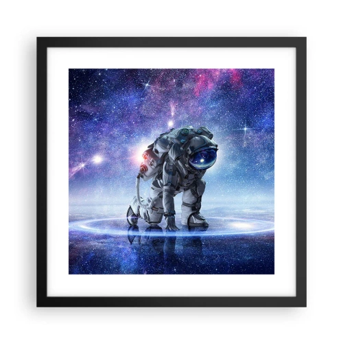 Affiche dans un cadre noir - Poster - Le ciel étoilé au dessus de moi - 40x40 cm