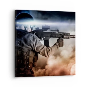 Impression sur toile - Image sur toile - Tout simplement un héros - 30x30 cm