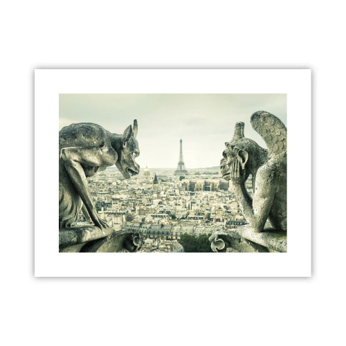 Affiche - Poster - Bavardage parisien - 40x30 cm