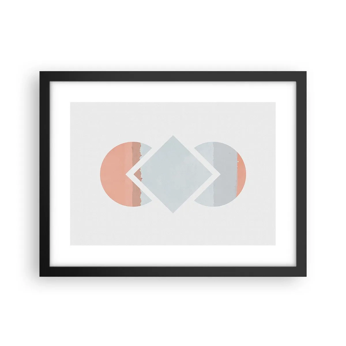 Affiche dans un cadre noir - Poster - La situation est clair - 40x30 cm