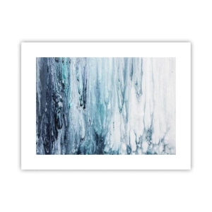 Affiche - Poster - Une glace bleue - 40x30 cm