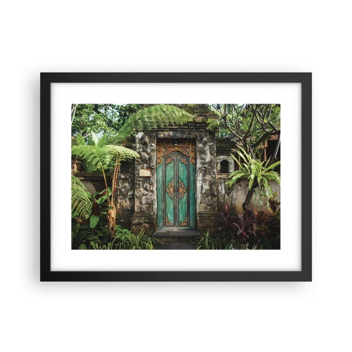 Affiche dans un cadre noir - Poster - Porte vers un monde exotique - 40x30 cm