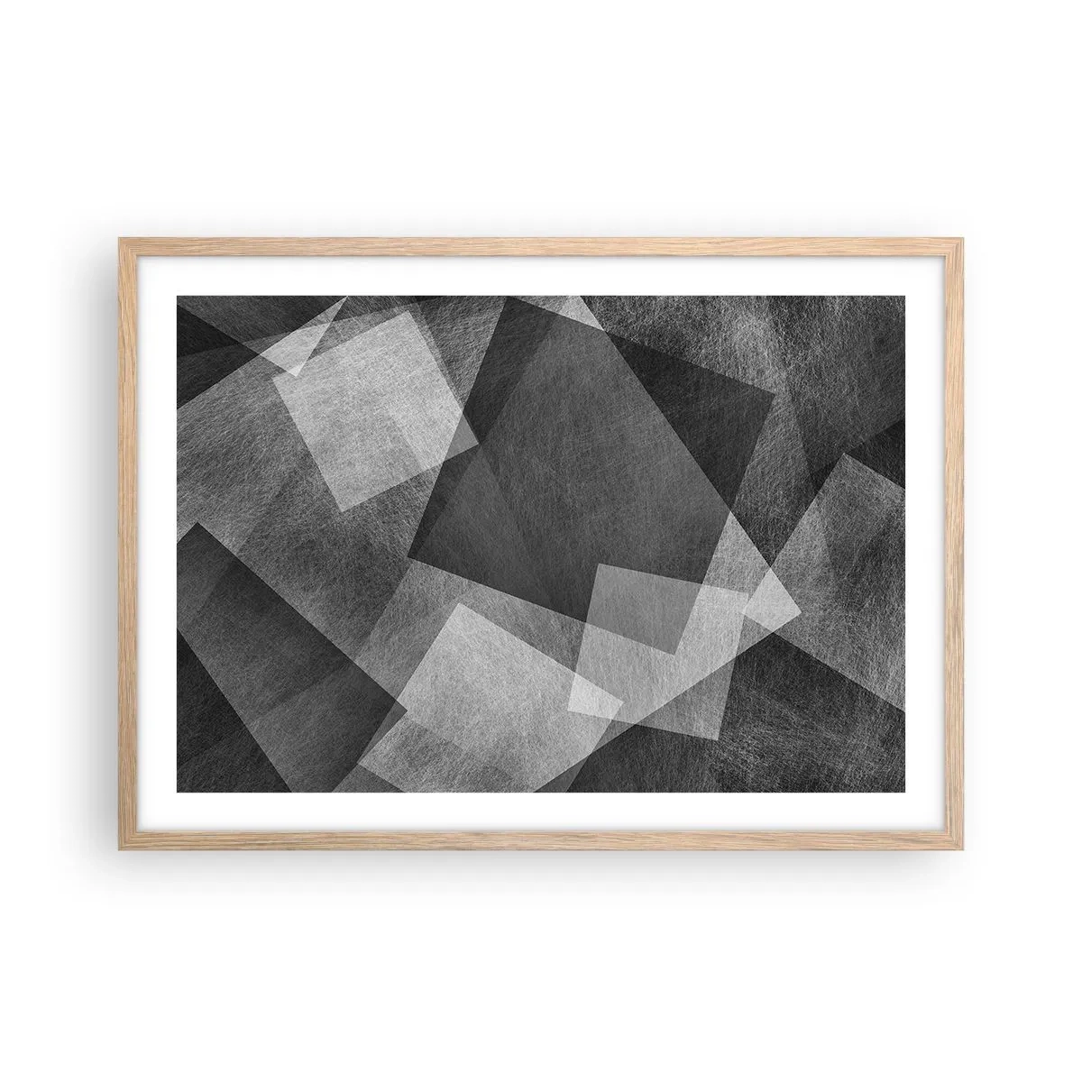 Affiche dans un chêne clair - Poster - Le symbole éternel de durabilité et d'ordre - 70x50 cm