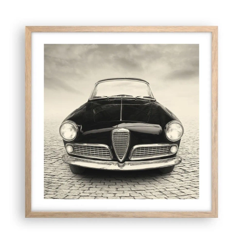 Affiche dans un chêne clair - Poster - Et alors! Tu ne m'aime pas? - 50x50 cm