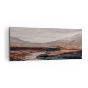 Impression sur toile - Image sur toile - Une vallée tranquille - 100x40 cm