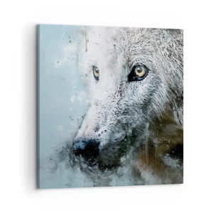 Impression sur toile - Image sur toile - Rencontrez l'âme du loup - 60x60 cm