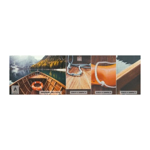 Échantillon de Papier Peint Premium Canvas - Escapade en montagne - Paysage, Montagnes, Alpes - 100x30 cm