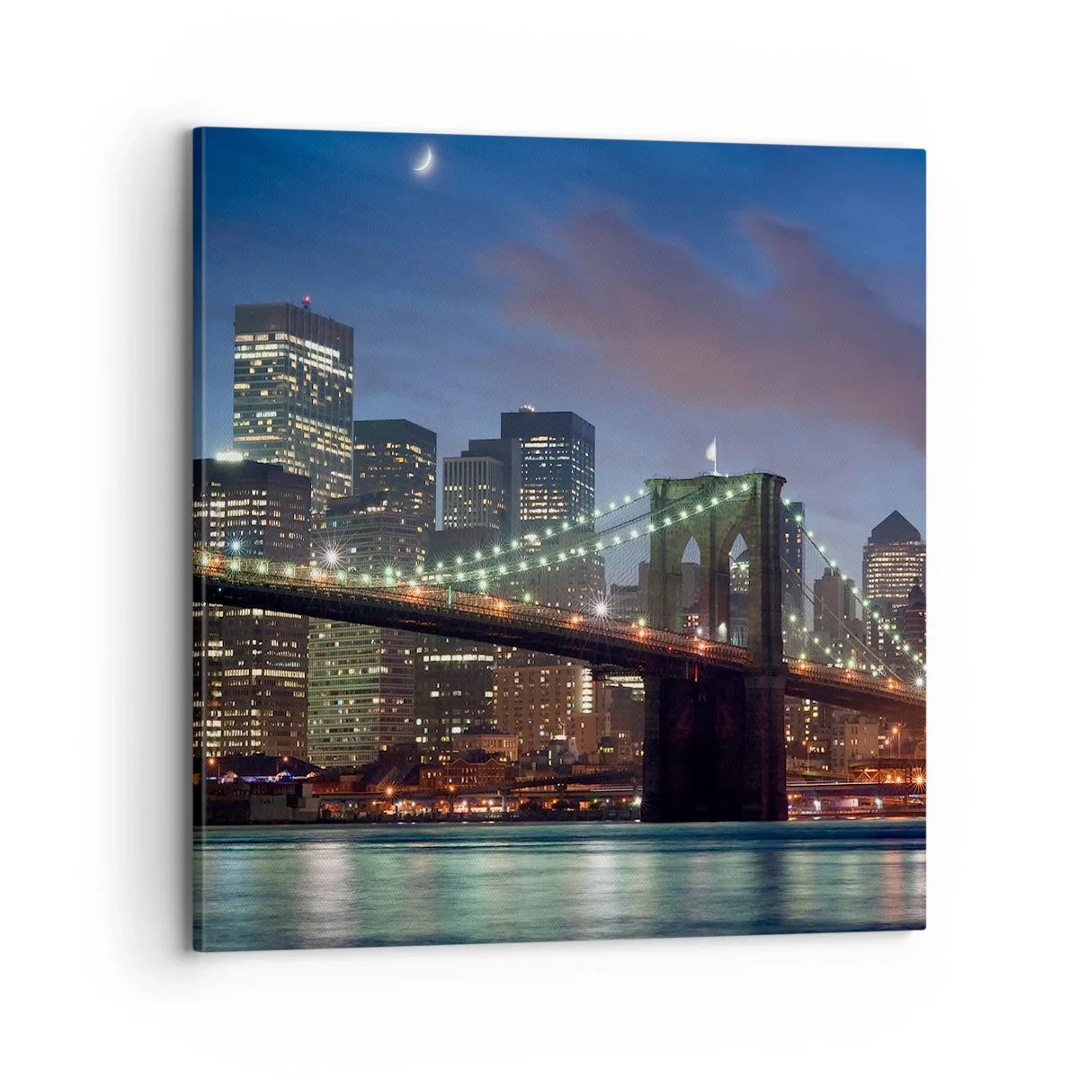 Impression sur toile - Image sur toile - Nuit rougeoyante - 70x70 cm