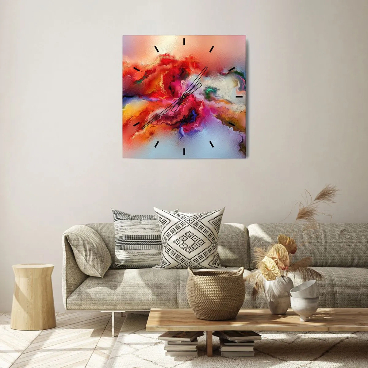 Horloge murale - Pendule murale - Comment attraper des rêves - fumée - 40x40 cm