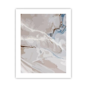 Affiche - Poster - Le bleu serpente sous le blanc - 40x50 cm