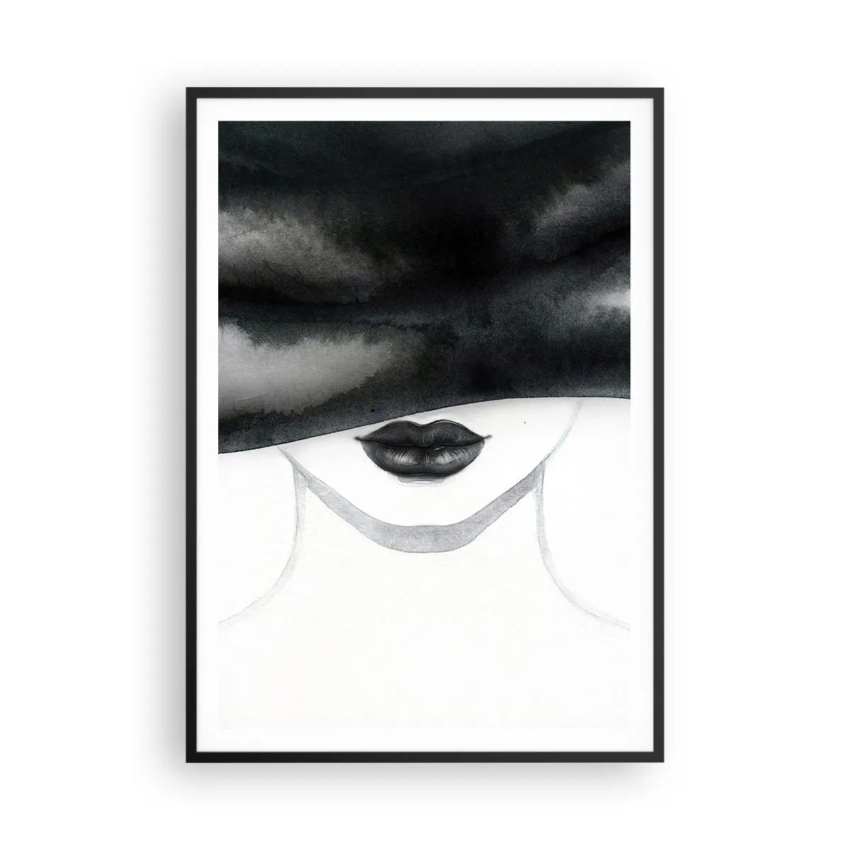 Affiche dans un cadre noir - Poster - Un mystère sensuel - 70x100 cm