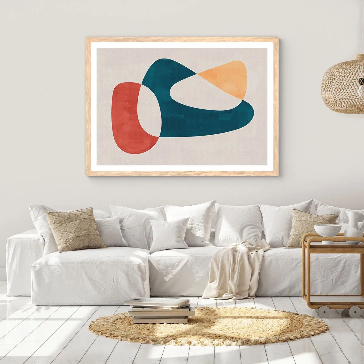 Affiche dans un chêne clair - Poster - Influences et métamorphoses - 100x70 cm