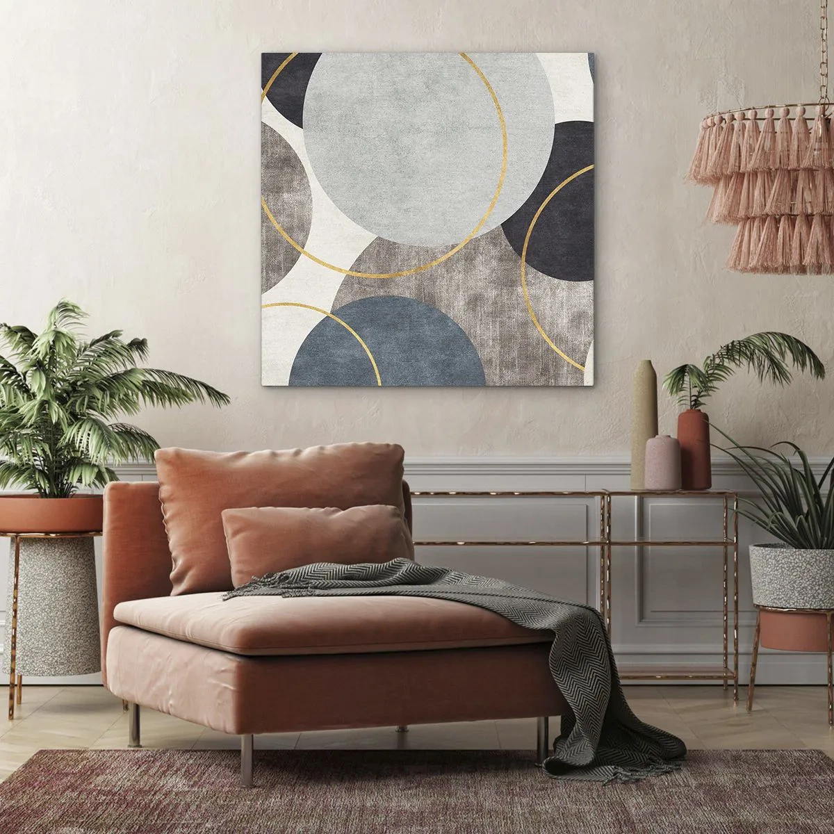 Impression sur toile - Image sur toile - Cercles sur cercles - 30x30 cm